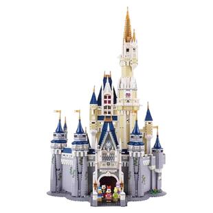 樱花迪士尼公主城堡积木女孩子系列高难度大型拼装花束礼物送女生