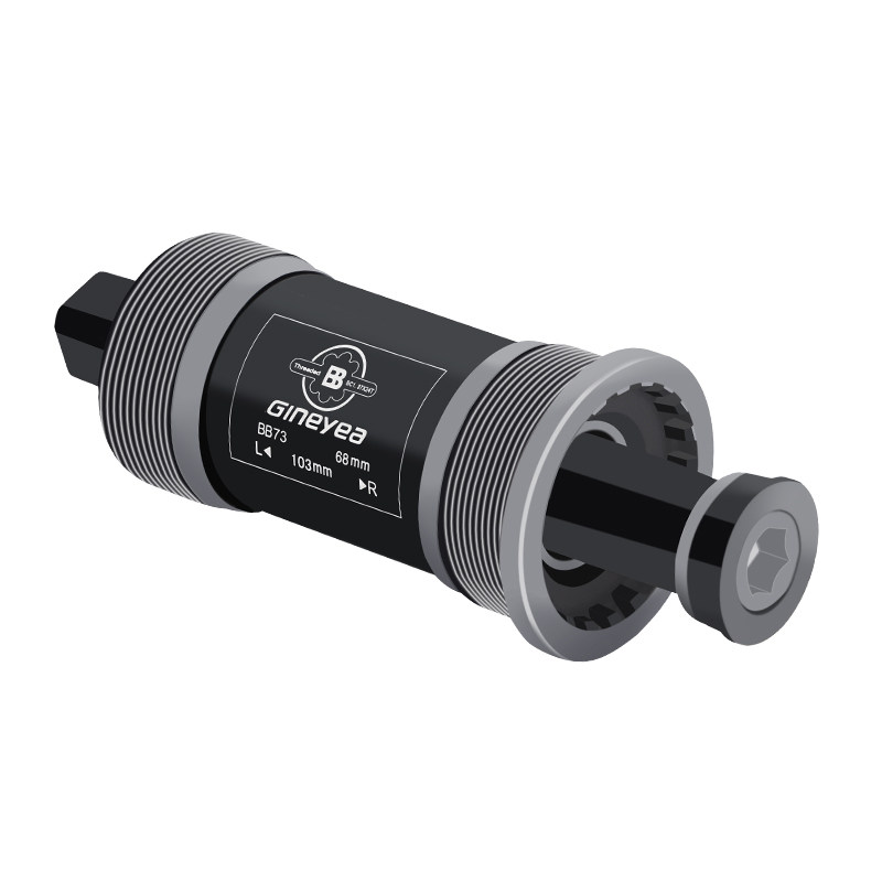 防水 GINEYEA景晔自行车中轴山地车方孔中轴折叠车培林中轴BB68mm