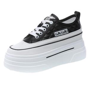 229元秒杀 圣恩熙内增高马丁靴真皮休闲鞋百搭高帮鞋春秋小白鞋女