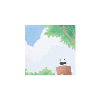 韩国jamstudio可爱熊猫福宝卡通无粘性便签本A5网格备忘记事纸条