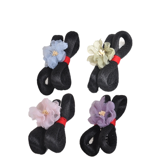 汉服假发古风配饰小石潭记抓夹款一体式懒人假发包发髻简单可爱