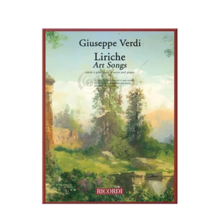 威尔第 艺术歌曲集 声乐和钢琴 Ricordi原版乐谱书 Verdi Liriche Art Songs Voice and Piano HL50607049