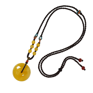 天然蜜蜡鸡油黄平安扣精工波罗的海原矿经典扣子正品保真文玩挂件