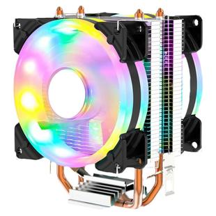 巨划算双铜管CPU散热器AMD通用款intel台式机电脑cpu风扇静音i3i5