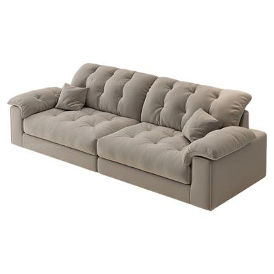 政府补贴奶油风猫抓布沙发