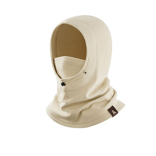 CKRiS双面德绒套头帽秋冬季男户外防风护颈女保暖帽子围脖两件套