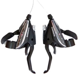 山地自行车变速器连体指拨档器前左三右21一体24速27铝合金7套件8