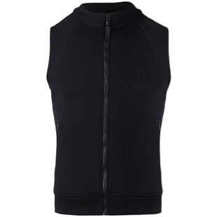 运动外套男加厚加绒保暖马甲跑步健身训练服修身坎肩私人教练工服