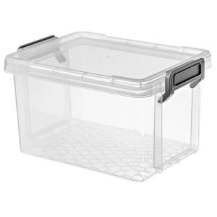 透明收纳盒桌面杂物零食玩具整理盒塑料小号带盖储物盒迷你小盒子