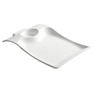 家用陶瓷饺子盘烤鸭盘装虾盘带醋碟酒店贝壳冷凉菜盘轻奢日式餐具