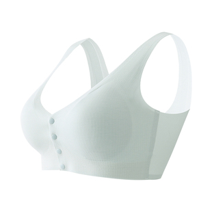 喜贝雅妈妈内衣文胸中年妇女前扣式无钢圈背心式中老年人专用秋冬