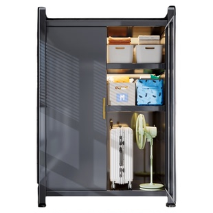 钢制阳台柜家用客厅储物柜靠墙一体行李箱防水防晒多功能收纳柜子