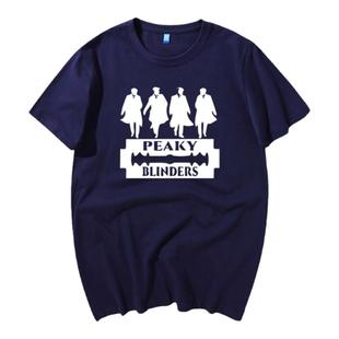 浴血黑帮谢尔比剃刀党周边短袖T恤夏季纯棉oversize体恤半袖衣服