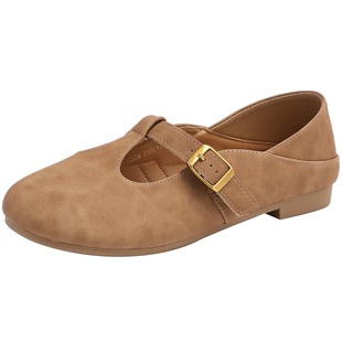 大东官方平底勃肯单鞋女款2026新款春季配裙子女鞋一脚蹬懒人鞋女