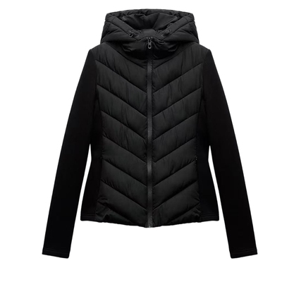 ZARLuvip查罗拼接袖外套棉衣女装