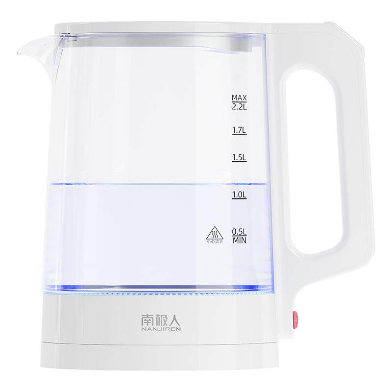 南极人玻璃烧水壶透明家用保温一体电热水壶304不锈钢恒温开水壶
