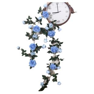 莫奈花园装饰花藤仿真玫瑰花藤条拍照打卡花墙布置秋千装饰假藤蔓