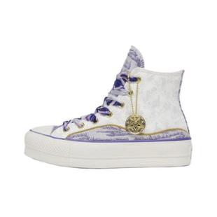 Converse匡威白红色高帮经典款厚底男女鞋帆布鞋A13351CA13353C