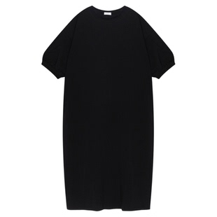 LOWRYS FARM连衣裙女2025夏季新款简约休闲七分袖长款裙子497281