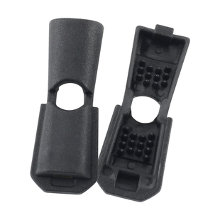 尼龙尾夹纽扣弹力绳尾夹扣头鞋子松紧带调节固定卡扣吊钟止绳扣子