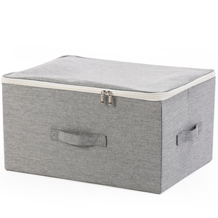 衣柜衣服收纳箱专用衣物储物箱家用扁平整理盒折叠带盖收纳筐布艺