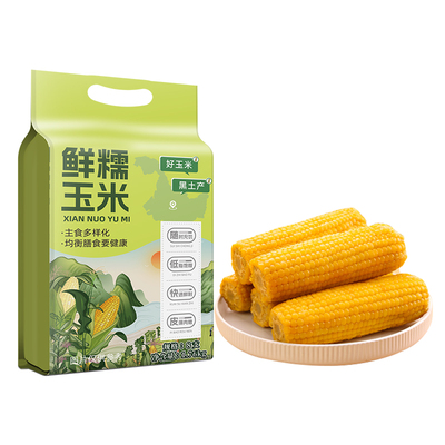 东北黄糯玉米新鲜采摘