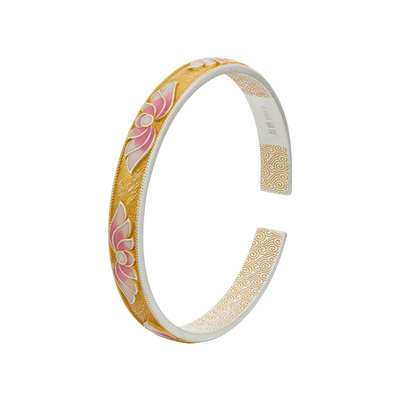 顺庆银楼新中式女S9999纯银手镯