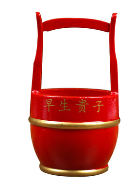 【陪嫁实木水桶】结婚嫁妆