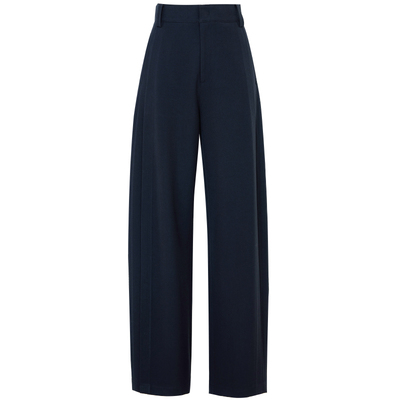 夏莫卡优雅通勤高智皇家蓝西裤