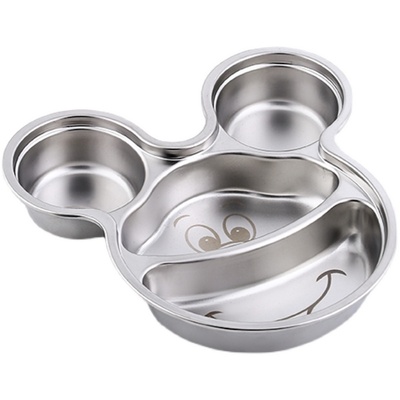 304不锈钢防摔食品级学校餐盘