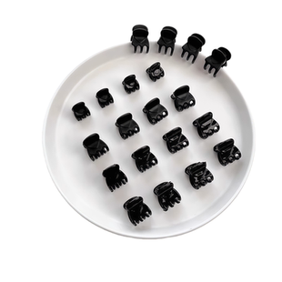 黑色迷你小号侧边刘海夹女小抓夹前额碎发夹子精致边夹发卡子头饰