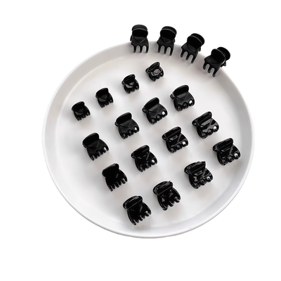 黑色迷你小号侧边刘海夹碎发夹子