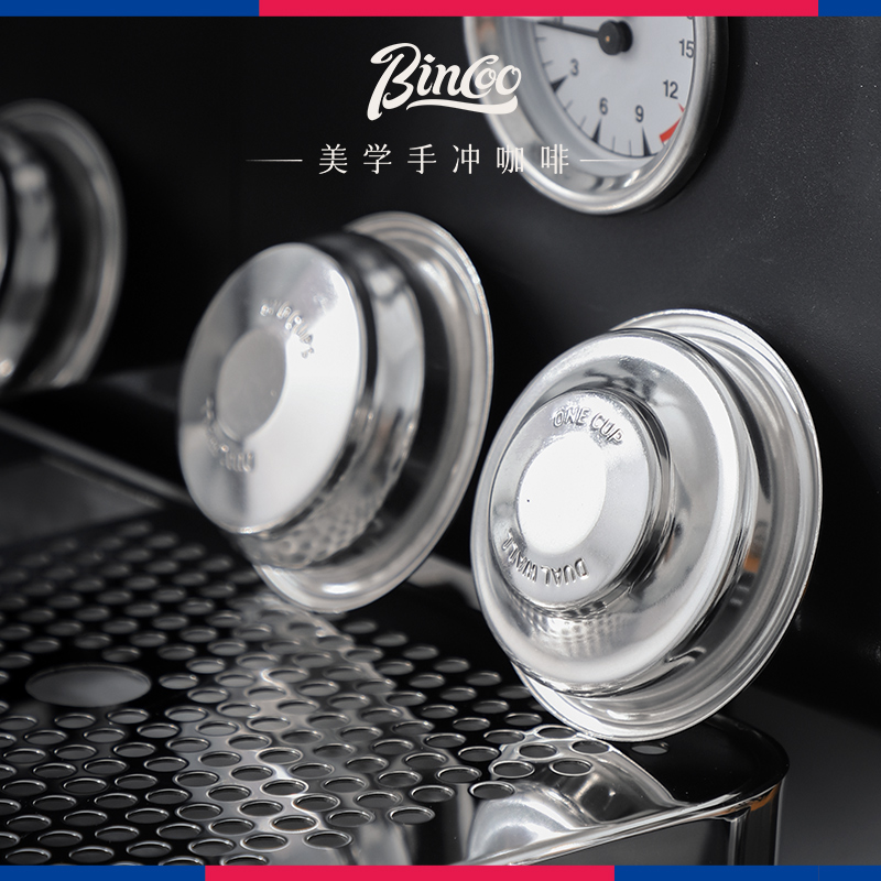 bincoo增压粉碗51/58mm咖啡机配件手柄过滤器咖啡萃取加压力有底