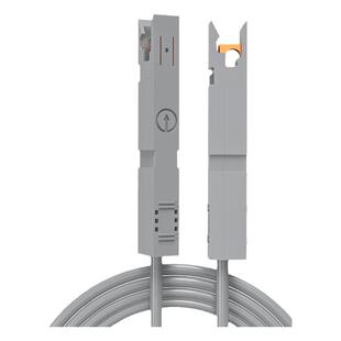 浙凡电话鸭嘴跳线RJ45网络转鸭嘴语音配线架1对110型纯铜电话线检测试2芯转接头RJ11转鸭嘴电话语音跳线