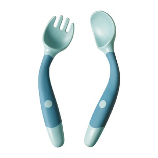 宝宝勺子学吃饭训练一岁婴儿专用辅食碗自主进食叉勺儿童餐具套装