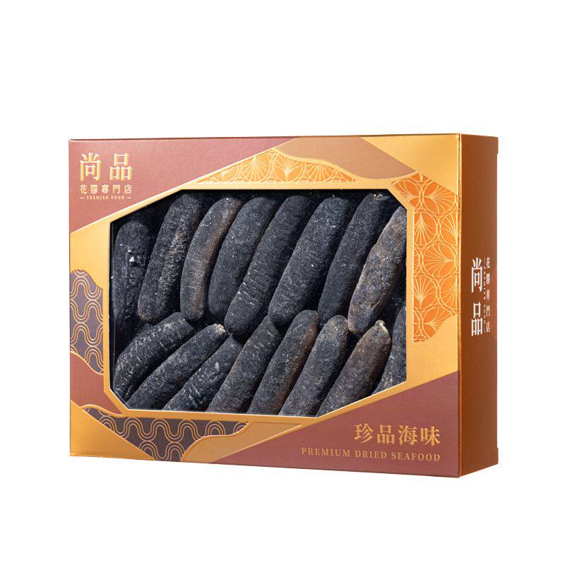 尚品 纹秃参14-19支1盒225克装三高煲汤熬粥养生海参海味干货海产