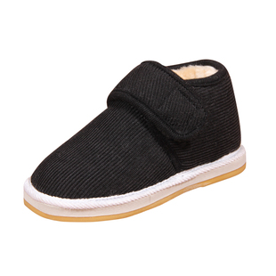 包邮老北京儿童棉鞋男童黑色加绒冬季保暖鞋泡沫牛筋底防滑棉布鞋