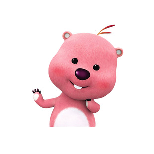 loopy小海狸贴纸韩国卡通可爱露比贴画装饰小图案咕卡儿童手帐账