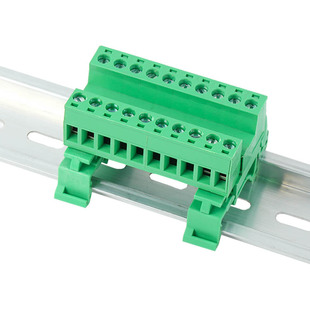 免焊对接2EDG-UKR-5.08 插拔式对插快速接线端子35mm导轨式连接器