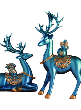 创意百财福鹿招财摆件