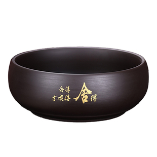 紫砂茶洗带盖水盂大号装茶杯的容器茶具用品茶盘配件茶钵盂洗杯盘