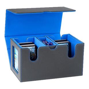 皮质双槽卡牌收纳盒卡组卡盒宝可梦PTCG游戏王三国杀海贼王dtcg