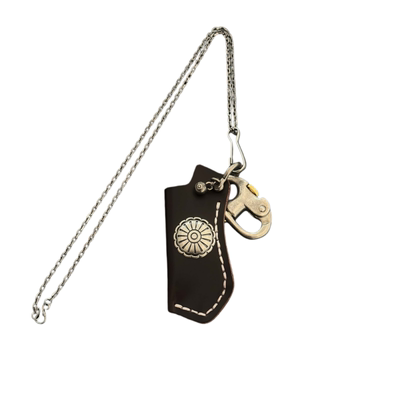 ironworks手作牛皮火机套