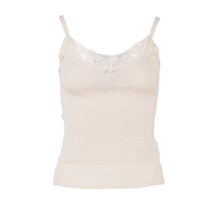 BM上衣蕾丝边吊带背心女2026新款秋冬内搭爱心纯欲风高级吊带背心