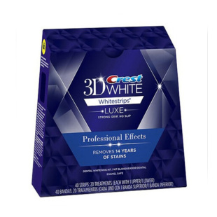 佳洁士牙贴美国版3d强效款炫白牙齿亮白去黄去渍整盒20对40片