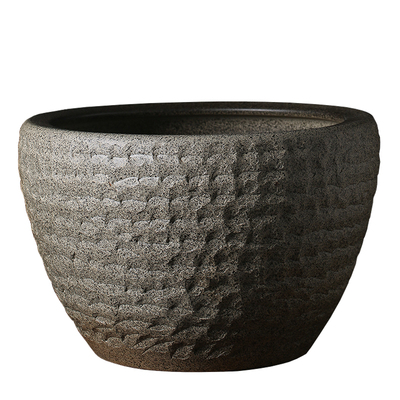 景德镇陶瓷大缸仿石头睡莲户外