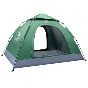 骆驼户外帐篷便携式可折叠自动速开银胶防晒防雨公园野餐露营装备