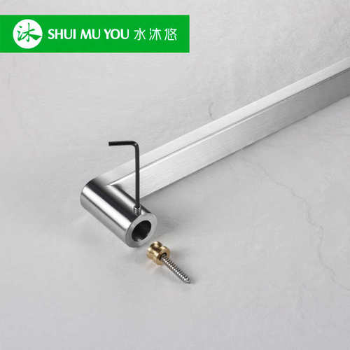 水沐悠高端304不锈钢隐藏木门单边拉手把手 正面打自攻钉