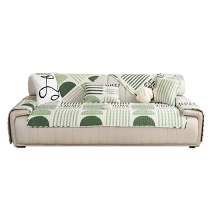 新款纯棉防滑沙发垫全棉布艺皮沙发坐垫子四季通用沙发布盖巾