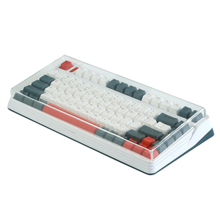 键盘防尘罩亚克力壳68保护膜87键98罗技NJ80适用阿米洛键帽透明盖